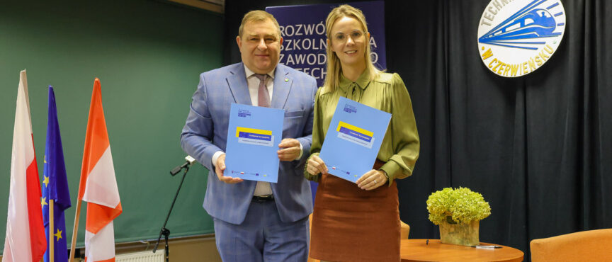 Nauka w Czerwieńsku wskoczy na lepsze tory! Podpisano umowę na rozwój szkolnictwa zawodowego