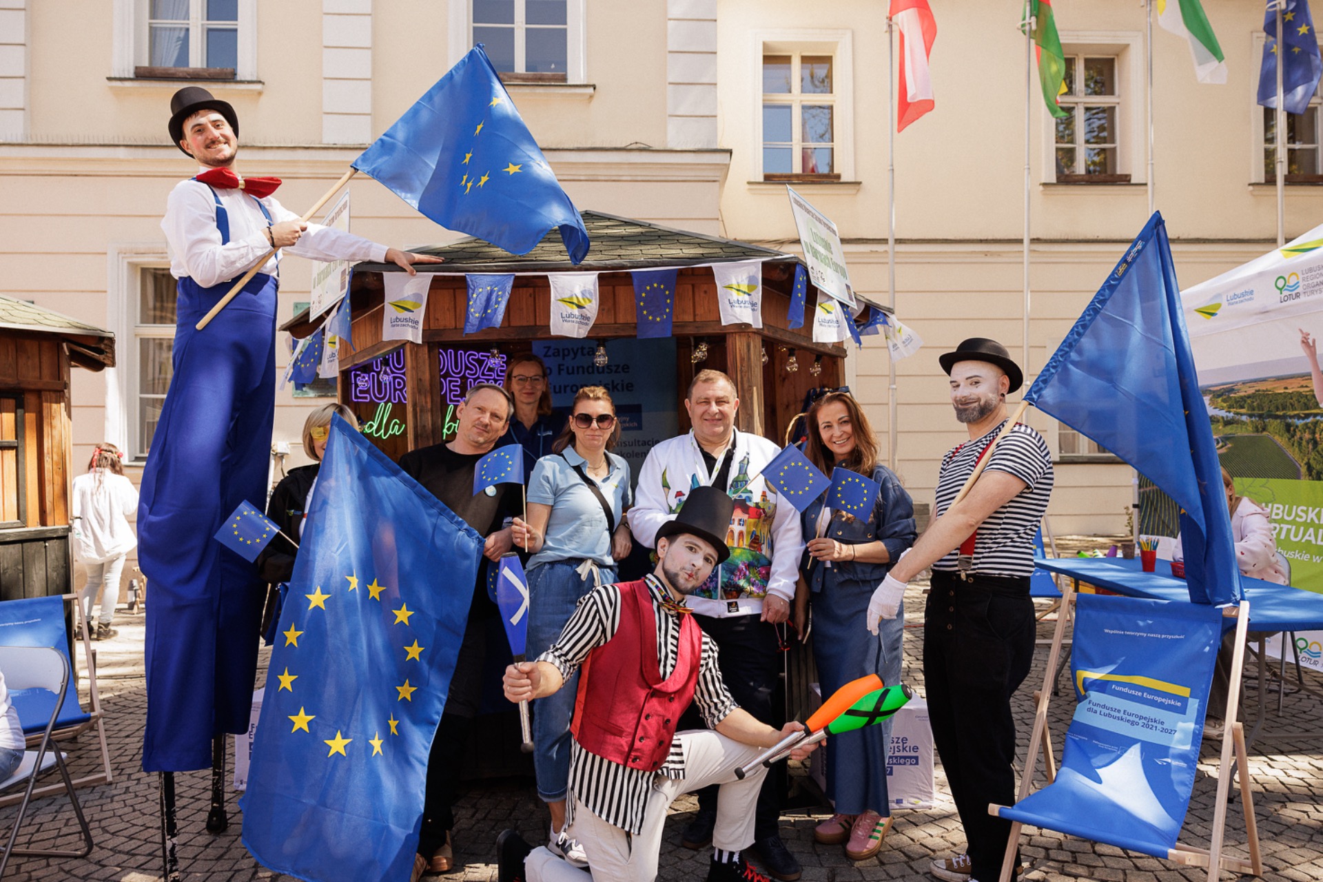 22. rocznica wstąpienia Polski do Unii Europejskiej. Lubuskie w barwach Europy.